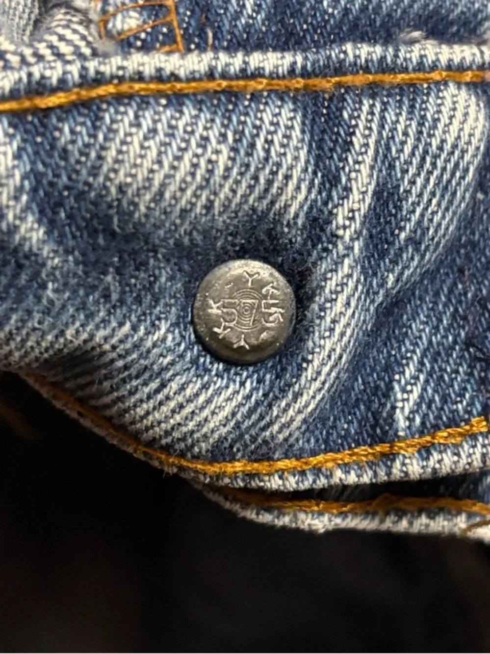 Vintage 70’s? Levi's Orange Tab 575 Blue Bell Bottom High Waist Jeans Mens 32x34